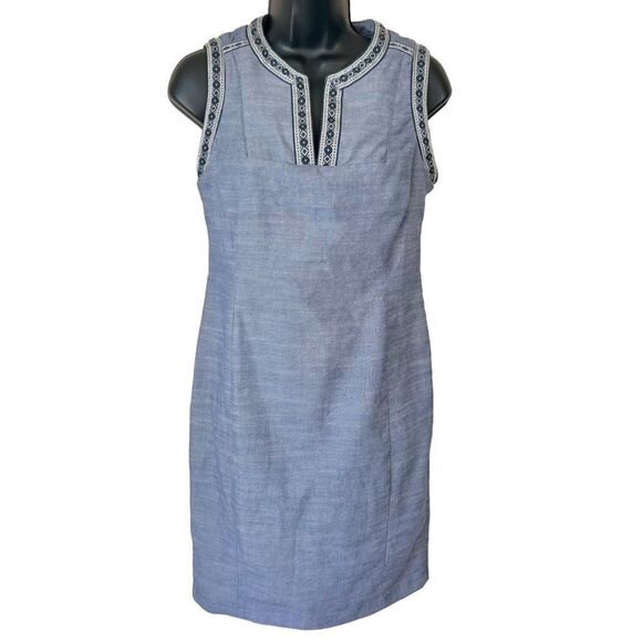 NYDJ Denim Built in Shape Wear Shift Dress - Picture 1 of 16